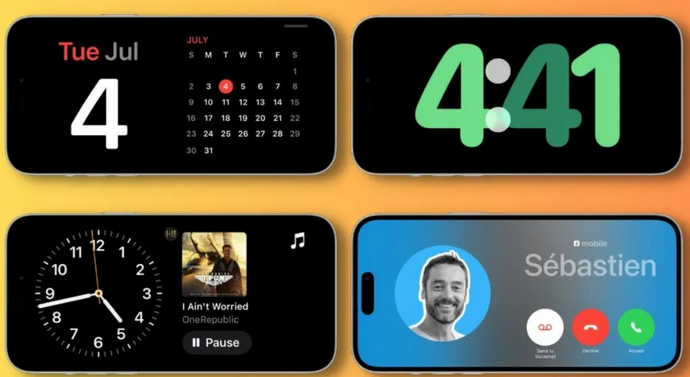 中山苹果手机维修分享iOS17横屏充电待机显示有什么好处 